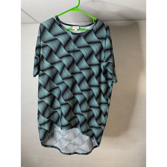 Lularoe Irma XS Mint and Navy SOFT - Picture 1 of 4